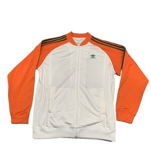 Adidas Originals Firebird 1 Track Jacket Size XL Trefoil Orange White 2006 VTG